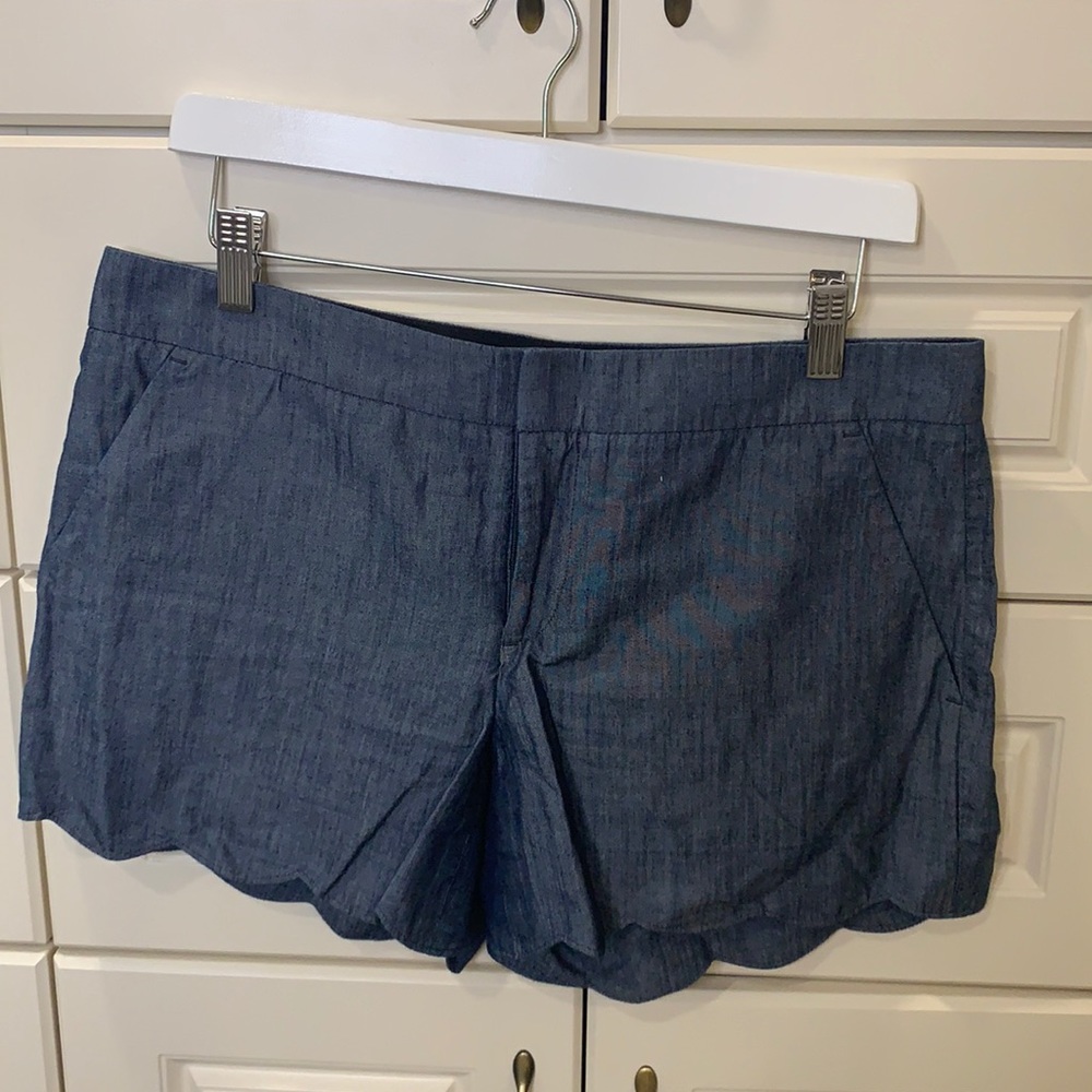 Club Monaco Blue Chambray Short